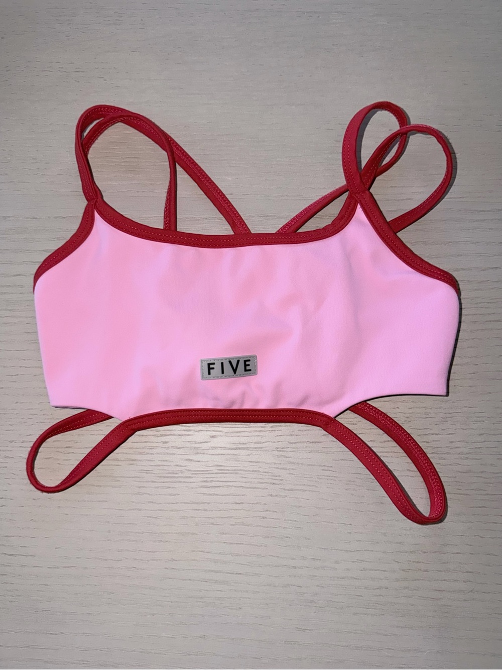 Five Dancewear - Savvy Bra - Pink Sugar/Red- CL